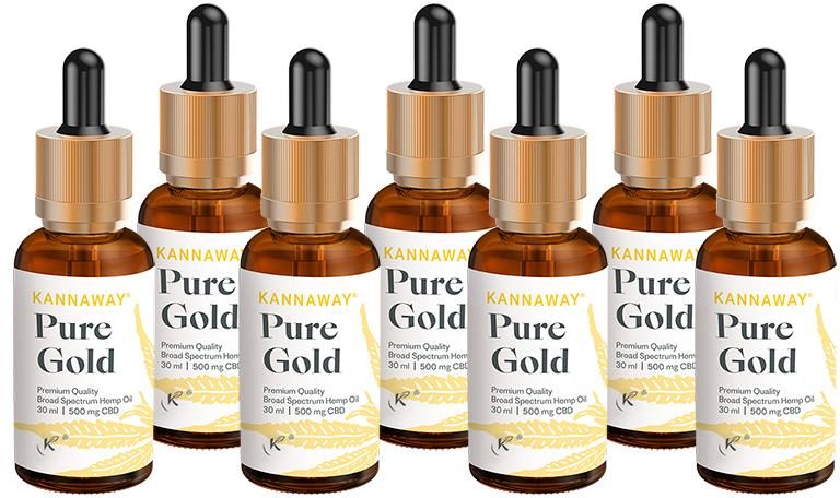 7X Olejek Konopny Kannaway Pure Gold 250Mg Cbd 30ml - Opinie