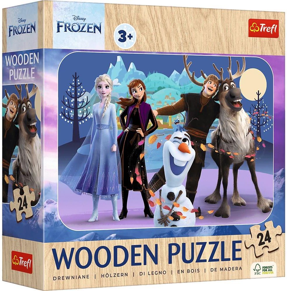 Trefl Puzzle drewniane 24el. Niesamowita Kraina Lodu 20264 - Ceny i ...