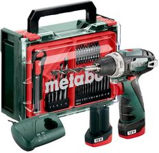 Zdjęcie Akumulatorowa wiertarko-wkrętarka Metabo PowerMaxx BS Basic Set Mobilny warsztat + 2 akumulatory Li-Power 12V/2.0Ah - Nowa Dęba