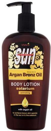 Vivaco Sun Argan Bronz Oil Solarium Body Lotion Aktywujące Mleczko Do Opalania W Solarium 300ml