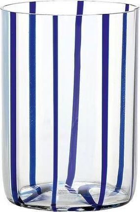Zafferano Szklanka Tirache W Paski 350Ml Niebieska (Tr00117)