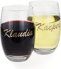 Szklo Krosno Szklanki Ze Złotym Nadrukiem Szkło Imio Dla Par 360Ml 2Szt.