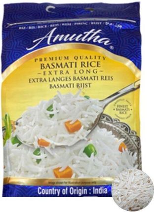 20kg Ryż Basmati Indyjski Długoziarnisty Sypki Duże Opakowanie do Restauracji Rice Basmanti Amutha