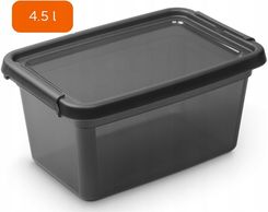 Moxom Pojemnik Do Przechowywania Basestore Color 4,5L Coal Transparentny Czarny (Or2322Tbk)