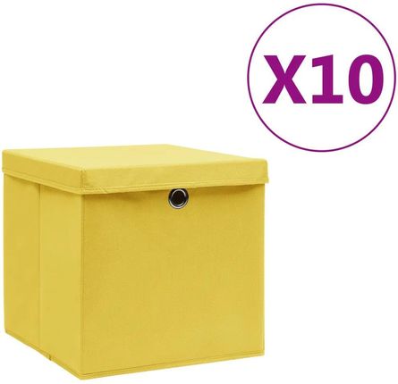 Zakito Stylowe Składane Pudełka Do Przechowywania Żółte 28X28X28Cm (Z325226)