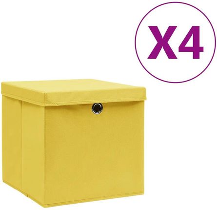 Zakito Stylowe Pudełka Do Przechowywania 28X28X28Cm Żółte (Z325224)