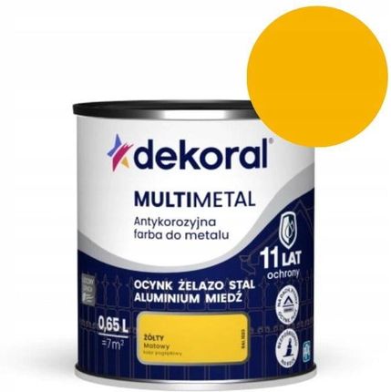 Dekoral Antykorozyjna Multimetal Żółty 0,65L