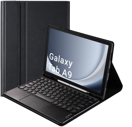 Etui z klawiaturą Bluetooth touchpad do Samsung Galaxy Tab A9 8.7 CFX110 (Czarne)
