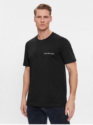 Calvin Klein Jeans T-Shirt Institutional J30J324671 Czarny Regular Fit L