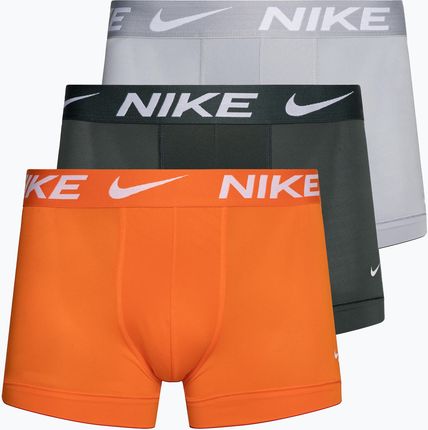 Bokserki męskie Nike Dri-Fit Essential Micro Trunk 3 pary grey/light/orange | WYSYŁKA W 24H | 30 DNI NA ZWROT
