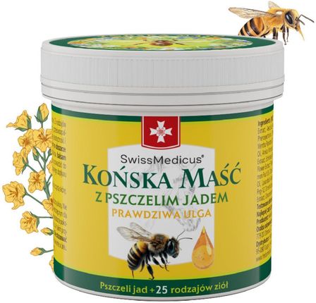 Herbamedicus Szwajcaria Swissmedicus Końska Maść Z Pszczelim Jadem 150ml