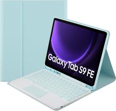 Zdjęcie Etui z klawiaturą Bluetooth touchpad do Galaxy Tab S9 FE (Niebieskie) - Miłosław