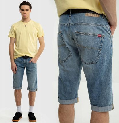 Big Star spodenki męskie jeansowe przed kolano rozmiar 38