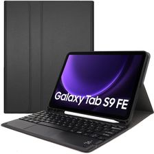 Zdjęcie Etui z klawiaturą Bluetooth touchpad do Galaxy Tab S9 FE (Czarne) - Puszczykowo