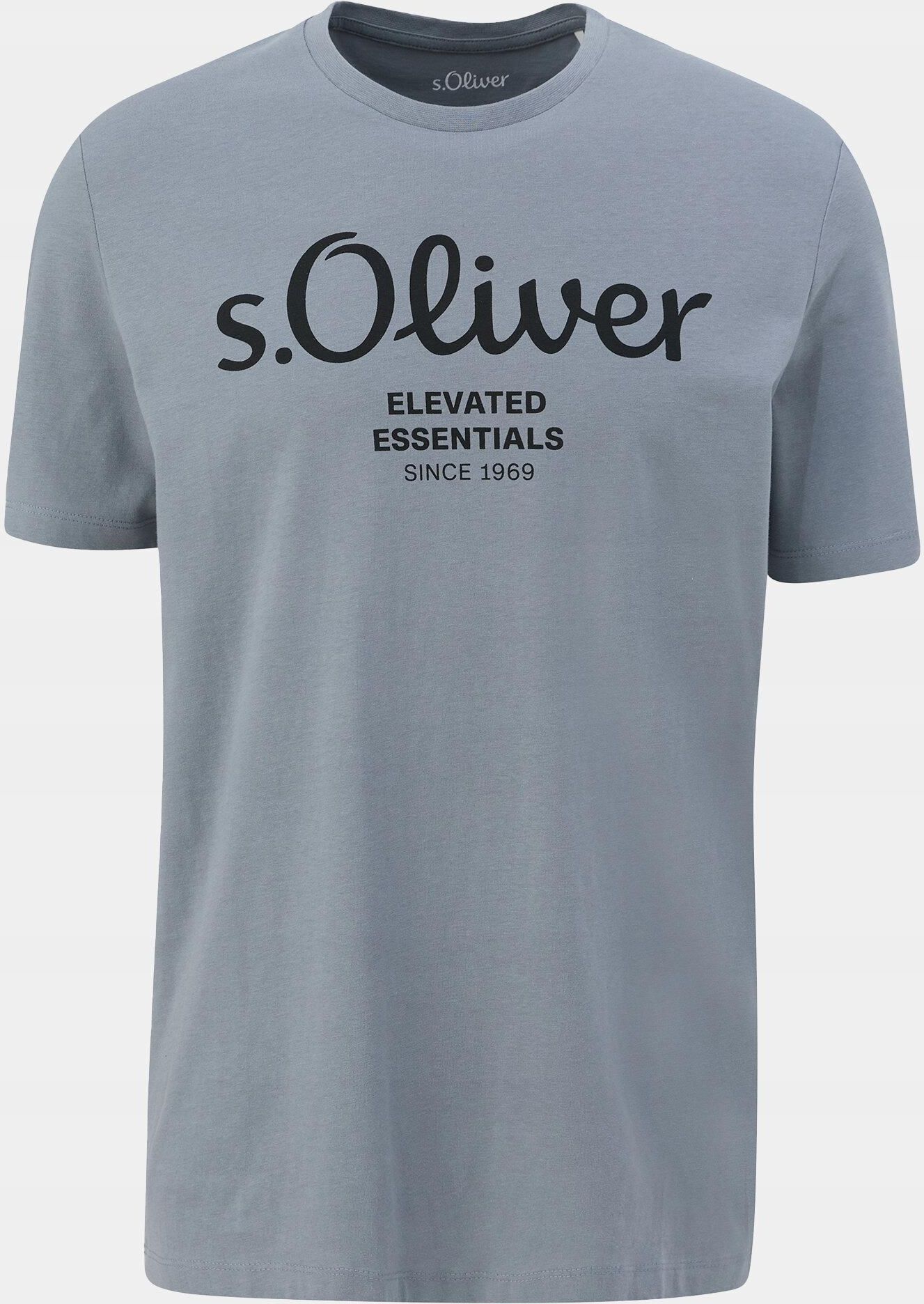 s.Oliver M WENDE PAILL - T-shirt con stampa - himmelblau/celeste - Zalando
