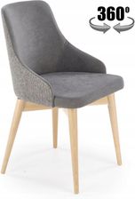 Zdjęcie Halmar Krzesło Malaga Popielaty Mavel 14 Stelar 92 5905248133129 - Zduny