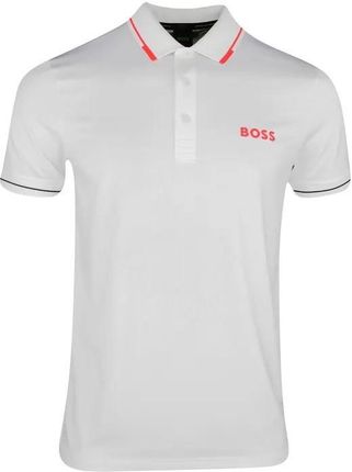 HUGO BOSS męska koszulka polo WHITE PRO 2024