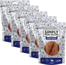 Simply From Nature Meat Strips Mięsne Paski Z Królika Dla Psów 5x80g