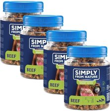 Simply From Nature Smart Bites Trenerki Z Wołowiny Dla Psów 4x130g