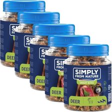Simply From Nature Smart Bites Trenerki Z Jelenia Dla Psów 5x130g