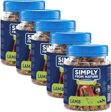Simply From Nature Smart Bites Trenerki Z Jagnięciny Dla Psów 5x130g