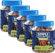 Simply From Nature Smart Bites Trenerki Z Koniny Dla Psów 5x130g