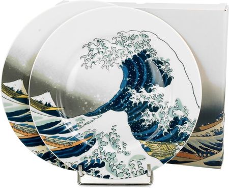 Komplet talerzy zestaw talerzy talerze deserowe THE GREAT WAVE Hokusai