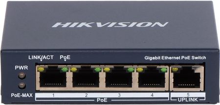 Hikvision Poe Ds-3E0505P-E 4-Portowy (DS3E0505PE)