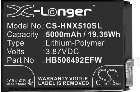 Cameron Sino Honor Magic 5 Lite / Hb506492Efw 5000Mah 19.35Wh Li-Polymer 3.87V (CSHNX510SL)