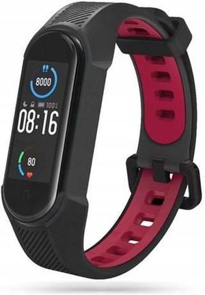 Tech-Protect Pasek Armour Xiaomi MI Smart Band 5 6 6 Nfc 7 Black/red