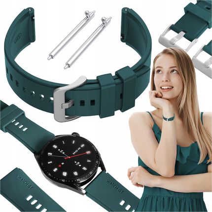 Chronsmarta Pasek do Garmin Forerunner 55 smartwatch zielona opaska 20mm