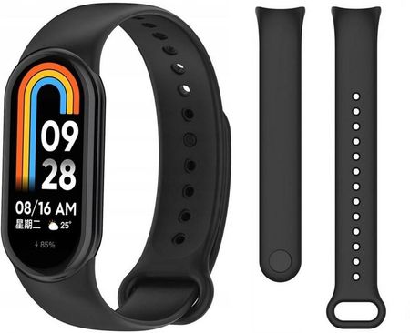 Pasek silikonowy do Xiaomi Mi Band 8 - Black