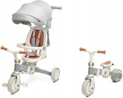Zdjęcie Toyz Rowerk Trójkołowy Biegowy 2W1 Z Rączką Budka Rośnie Faro Kompaktowy Szary - Zawiercie