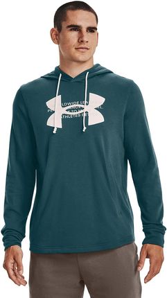 Under Armour Rival Terry Logo Hoodie Tourmaline Teal