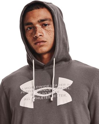 Under Armour Rival Terry Logo Hoodie Fresh Clay