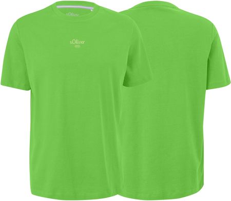 T-shirt męski s.Oliver logo zielony - 3XL