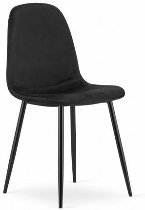 Krzesło COMO - czarny aksamit x 3