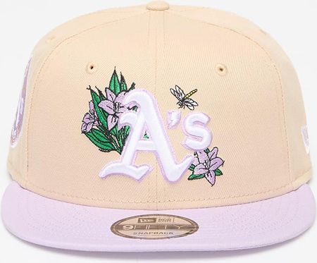 New Era Oakland Athletics MLB 9FIFTY Floral Snapback Cap Stone/ Pastel Lilac