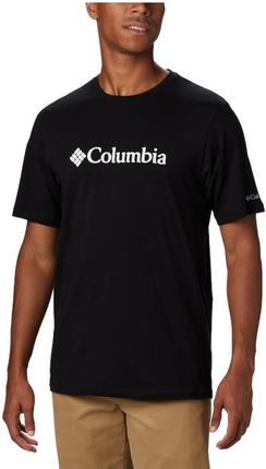 Koszulka męska - t-shirt Columbia CSC Basic Logo SS Tee 1680053010 Czarny