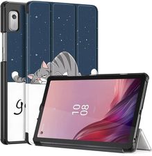 Etui Smart graficzne do Lenovo Tab M9 2023 TB310 (Moon Cat)