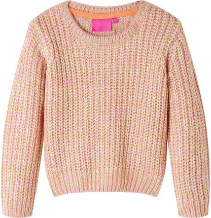 Dziecięcy sweterek wełniany, różowy, rozmiar 104