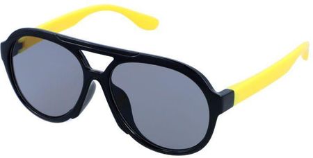 Czarno żółte okulary pilotki dla dziecka chłopaka z filtrami UV na lato