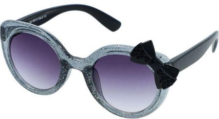Okulary przeciwsłoneczne z filtrami dla dzieci dziewczynki z czarną kokardą