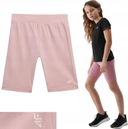Legginsy 4F Dziewczęce Kolarki Dzianinowe Różowe r. 146-152