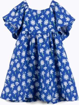 Sukienka dziecięca KID STORY Lniana blue meadow | WYSYŁKA W 24H | 30 DNI NA ZWROT