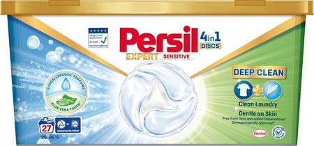 Persil Kapsułki Do Prania Discs Expert 4 In 1 Sensitive 27Szt.