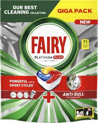 Kapsułki do zmywarki Fairy Platinum Plus All in One cytrynowe 71 szt.