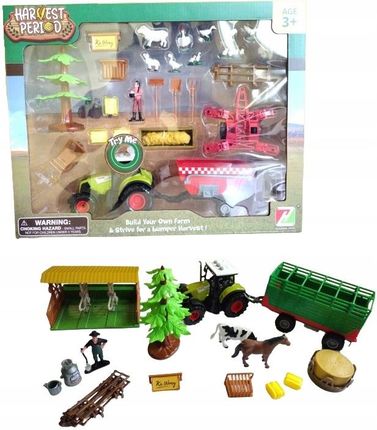 Madej Zestaw Farma Traktor Światło Dźwięk Z Figurką 15 Elementów