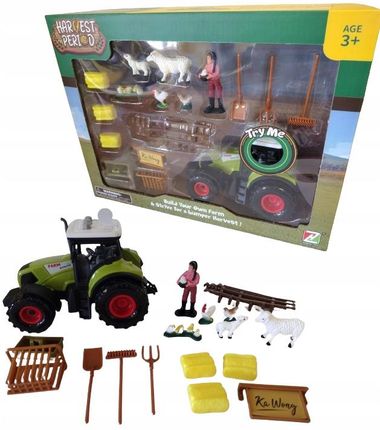 Madej Zestaw Farma Traktor Światło Dźwięk Z Figurkami 17 Elementów