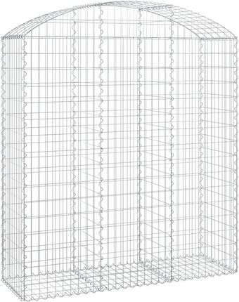 Zakito Europe Kosz Gabionowy 150X50X160/180cm Srebrny Ze153458